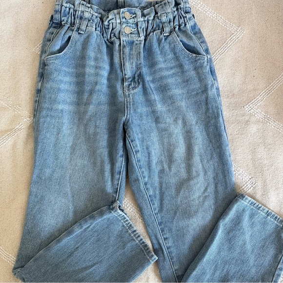 PacSun Paperbag Iris Blue Mom Jeans Women's Jeans 25 - Picture 2 of 7